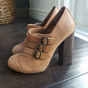 Top Shop high box heels leather shoes. Topshop